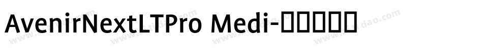 AvenirNextLTPro Medi字体转换